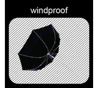 Umbrella-Anti-Wind-8 Real Fibre Ribs-Transparent-Long Bell-Extreme Solid.[V776]