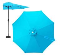 Umbrella Canopy Cover, 2.5m Replacement Sunshade Fabric Waterproof Anti Tear Outdoor Patio Market Umbrella Top Cover, UV Resistant Garden Yard Beach Deck Protection Shade Cloth for Outdoor Use