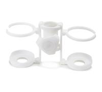 Umbrella Cup Holder, Outdoor Bottle Rack, 8.66x4.72in Authentic Leakproof Drink Organizer, Secure Beverage Support, Compact Black Clip for Garden, Beach, Camping Use