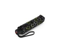 Umbrella de poche Knirps A.050 Medium Manual - Compact et résistant aux intempéries - Stable - Coupe-vent, Cubes noirs, 98 cm, Couleur unie avec motif cubes noirs