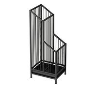 Umbrella Stand Holder Entryway Umbrella Stand with removable Drop and non-slip match, Hollow-Out Umbrella Storage Holder, Indoor Outdoor Stable Umbrella Rack (Black Q)