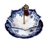 Umbrella Tea Strainer, Blue and White Porcelain Filter for Loose Leaf Tea | Strain loose leaf tea with a porcelain umbrella design that brings blue and white detail to your tea table.(Bule)