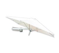 Umbrellas Wall Mount Patio Parasol, Tilting & Foldable Garden Sunshade Umbrella, 7ft / 220cm Outdoor, Aluminium Ribs