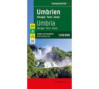 Umbria - Perguia, Terni, Assisi,: Road and Leisure Map