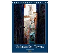 Umbrian Bell Towers (Desk Calendar 2026 DIN A5 portrait), CALVENDO 12 Month DeskCalendar: Photo art images depicting beautiful bell towers from towns in Umbria, Italy