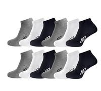 Umbro - 12 paires de chaussettes de sport pour homme - 39-45, Noir Blanc Gris, 6-8.5