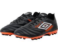 Umbro - Bottes de football pour homme "Tocco Iv Pro Ag", cuir de chèvre UO2418 (43 UE) (Noir/Blanc/Feu du dragon)