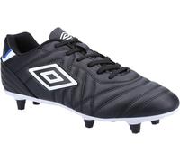 Umbro - Bottes de football pour hommes "Soft", cuir FS9097 (47 UE) (Noir/Blanc)
