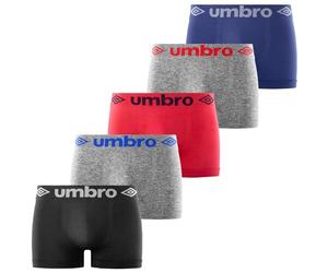 Umbro Boxer Homme sans Couture, Caleçon Homme Anti-Irritation et Respirant (Lot de 5)