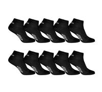 Umbro Chaussette Homme - Lot de 10 - Chaussettes Basses Homme, Noir (Taille 43/46)