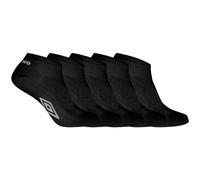 Umbro Chaussette Homme - Lot de 5 - Socquettes Sportswear Homme, Anti-Glisse, Noir, Blanc, Taille 43/46