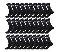 Umbro Chaussette Homme Résistantes - Lot de 30 - Chaussettes Sport Homme, Training & Maille Aérée, Noir Taille 43/46