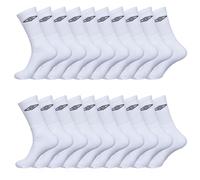 Umbro Chaussette Homme Sport Fléxibles - Lot de 20 - Chaussettes Hautes Homme, Running, Maintien Anti-Glisse, Blanc, 39-42