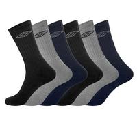 Umbro - Chaussettes de sport pour homme (lot de 6 paires), coloris assortis, 6-8.5