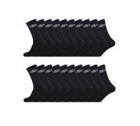 Umbro Chaussette Homme Respirante - Lot de 20 - Chaussettes Sport Homme, Training & Confortables, Noir Taille 39/42