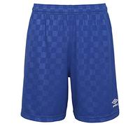Umbro Short à Carreaux, Bleu Marine, L Homme