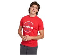 Umbro Circular Graphic Short Sleeve T-shirt Rouge XL Homme