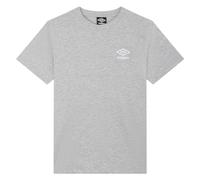 Umbro Core Classic Tee T-Shirt, Gris chiné/Blanc, S Homme