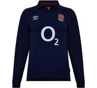 Umbro England Rugby Alternate Classic Long Sleeve Shirt 2023 Adults Marine Petit Male