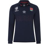 Umbro England Rugby Alternate Classic Long Sleeve Shirt Rwc2023 Adults Marine Petit Male