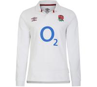 Umbro England Rugby Home Classic Long Sleeve Shirt 2023 Adults Blanc 4X Grand. Male