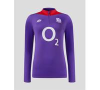 Umbro England Rugby Mid Layer Top 2024 Womens Violet/Rouge 12 (M) Female