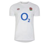 Umbro England Warm Up Jersey (O2), Blanc Vif/Bleu, L Homme