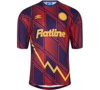 Umbro Flatline Short-Sleeve Performance T-Shirt Cosmos/Fig/Hze Petit Male