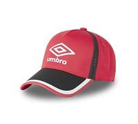 Umbro Casquette Homme & Femme Ajustable, Casquette Baseball Originale et Confortable, Rouge, Noir, Blanc, Taille TU