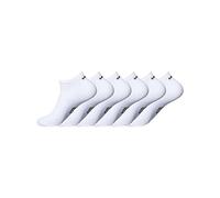 Umbro Chaussette Homme Légères - Lot de 6 - Socquettes Sportswear Homme, Douces & Tissage avec Coussinés, Blanc, Taille 43/46