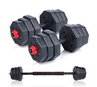 Umbro Jeu d'Haltères 19Pcs 20 KG - Haltères et Barbell Réglables - Poids de 1,25