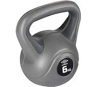 Umbro Kettlebell 6kg - Poids d'entrée Femme - Débutant - Poids en plastique - Gris