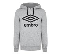 UMBRO Logo Hoodie, Sweat, Grey Marl-Black, Taille M