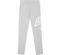 Umbro Logo Leggings Womens Gris chiné/Blanc 8 (XS) Female