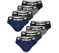 Umbro Lot de 8 slips en coton pour homme | Élégants, doux, ajustés et ajustés, durables | Lot de sous-vêtements pour hommes, sous-vêtements classiques, lettres, pour hommes, pantalon de bain pour