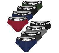 Umbro Lot de 8 slips en coton pour homme | Élégants, doux, ajustés et ajustés, durables | Lot de sous-vêtements pour hommes, sous-vêtements classiques, lettres, pour hommes, pantalon de bain pour