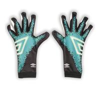 Umbro Neo League Gant de gardien de but pour adulte, noir/blanc/bleu sarcelle, taille 9