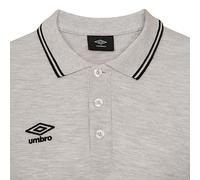UMBRO Polo Coton Pique Homme, Polo Homme, Gris Clair, 3XL