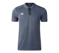 Umbro Polo Premier en polycoton pour homme, Gris, S