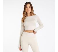 Umbro Pro Training Long-Sleeved Crop Top Slvr Gry Mrl 8 (XS) Female