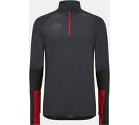 Umbro Pro Zipped Performance Hoodie Noir/Rouge Très grand Male