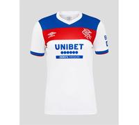 Umbro Rangers Away Shirt 2025 2026 Womens Blanc/Bleu 10 (S) Female