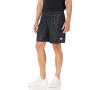 Umbro Short à Carreaux, Noir, L Homme