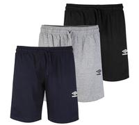 Umbro - Short de Sport pour Homme, Court en Coton, idéal pour la Boxe, Le Football, la Course, Le Tennis et la Gym, Les Loisirs Sportifs, Les Bermudes en Coton, léger, Noir, XL