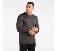 Umbro Short-Sleeve Performance Gym Top Blk Mrl/Adn Tcn Moyen Male