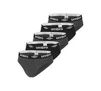 UMBRO Slip Homme Coton, Sous Vetement Homme, Liberté de Mouvement, Agréable (Lot de 5), , L