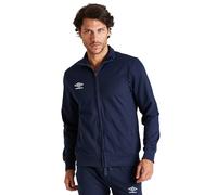 Umbro - Sweatshirt pour Homme en Peluche d'hiver en Coton Chaud avec Fermeture éclair, sans Capuche, Combinaison Homme en Coton molletonné, Sport, Maison, Gym, Jogging, Loisirs, Bleu Marine, S