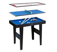 Umbro Table de Jeu avec 3 Jeux - Hockey/Billard/Tennis de Table - 91,5 x 50,8 x 73,5 cm - Noir/Bleu