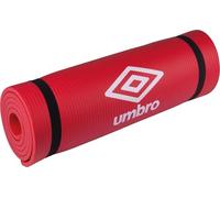 Umbro Tapis de yoga - 190 x 58 x 1 cm - Avec sangles de transport - Extra doux et épais 1 cm - Tapis de fitness antidérapant - Rouge