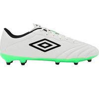 Umbro - "Tocco III Club" Chaussures de football à semelle fixe pour hommes, cuir GT7599 (43 UE) (Blanc/Noir)